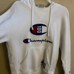 White Champion Hoodie